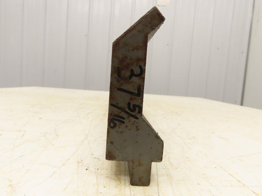 Press Brake Gooseneck Punch Die 37-3/8" Long 90° V 3/8" Finger 3-3/4" H