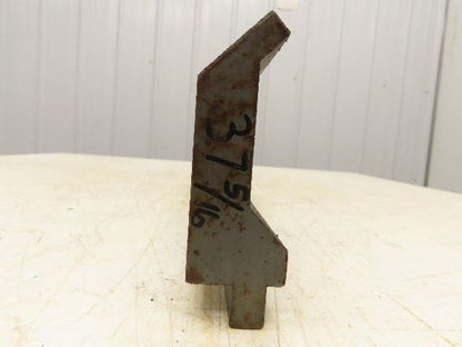 Press Brake Gooseneck Punch Die 37-3/8" Long 90° V 3/8" Finger 3-3/4" H