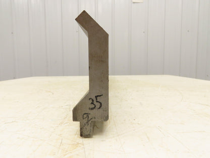Press Brake Gooseneck Punch Die 35-7/16" Long 90° V 1/4" Finger 3-3/4" H