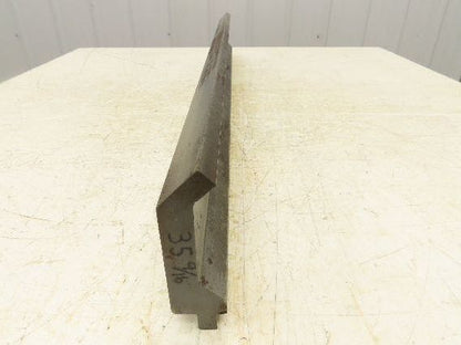 Press Brake Gooseneck Punch Die 35-7/16" Long 90° V 1/4" Finger 3-3/4" H