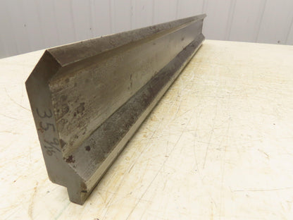 Press Brake Gooseneck Punch Die 35-7/16" Long 90° V 1/4" Finger 3-3/4" H