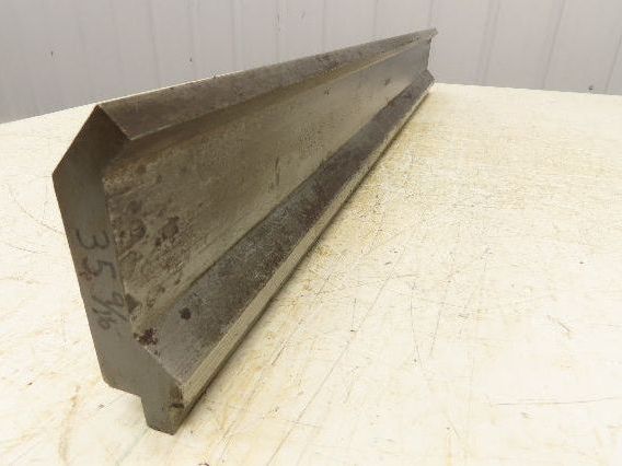 Press Brake Gooseneck Punch Die 35-7/16" Long 90° V 1/4" Finger 3-3/4" H