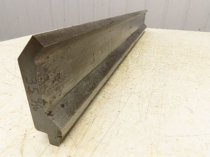 Press Brake Gooseneck Punch Die 35-7/16" Long 90° V 1/4" Finger 3-3/4" H