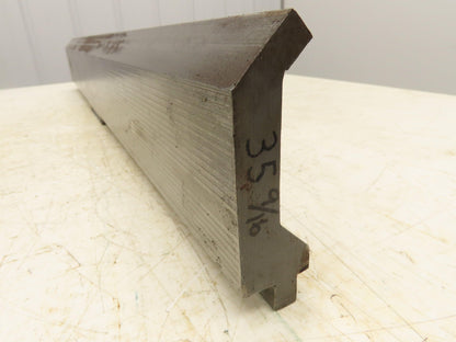 Press Brake Gooseneck Punch Die 35-7/16" Long 90° V 1/4" Finger 3-3/4" H