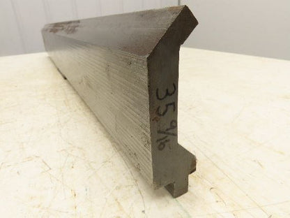 Press Brake Gooseneck Punch Die 35-7/16" Long 90° V 1/4" Finger 3-3/4" H