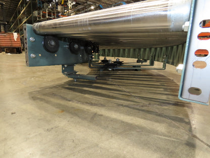 Hytrol 24"x 180° Curve Accumulation Roller Conveyor 21"BF V-Belt Slave Drive