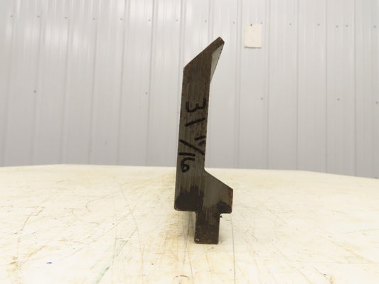 Press Brake Gooseneck Punch Die 31-3/4" Long 90° V 3/16" Finger 3-3/4" H