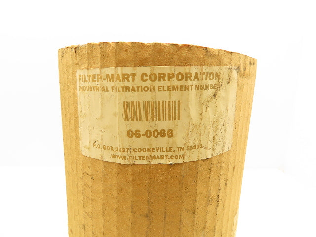 Filter Mart 06-0066 Industrial Filter Element Pleated Wire 4"ID x 12"L 74 Micron