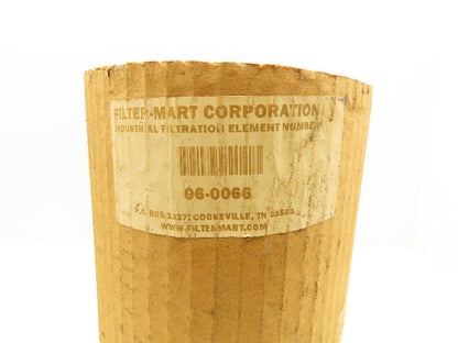 Filter Mart 06-0066 Industrial Filter Element Pleated Wire 4"ID x 12"L 74 Micron