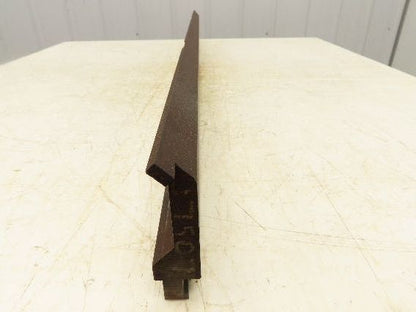 Press Brake Gooseneck Punch Die 46-3/4" L 90° V 1/4" Finger 3-5/8" H Safety Tang
