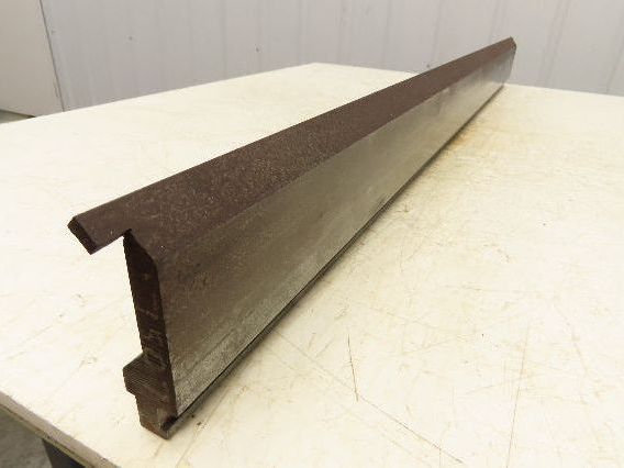 Press Brake Gooseneck Punch Die 46-3/4" L 90° V 1/4" Finger 3-5/8" H Safety Tang