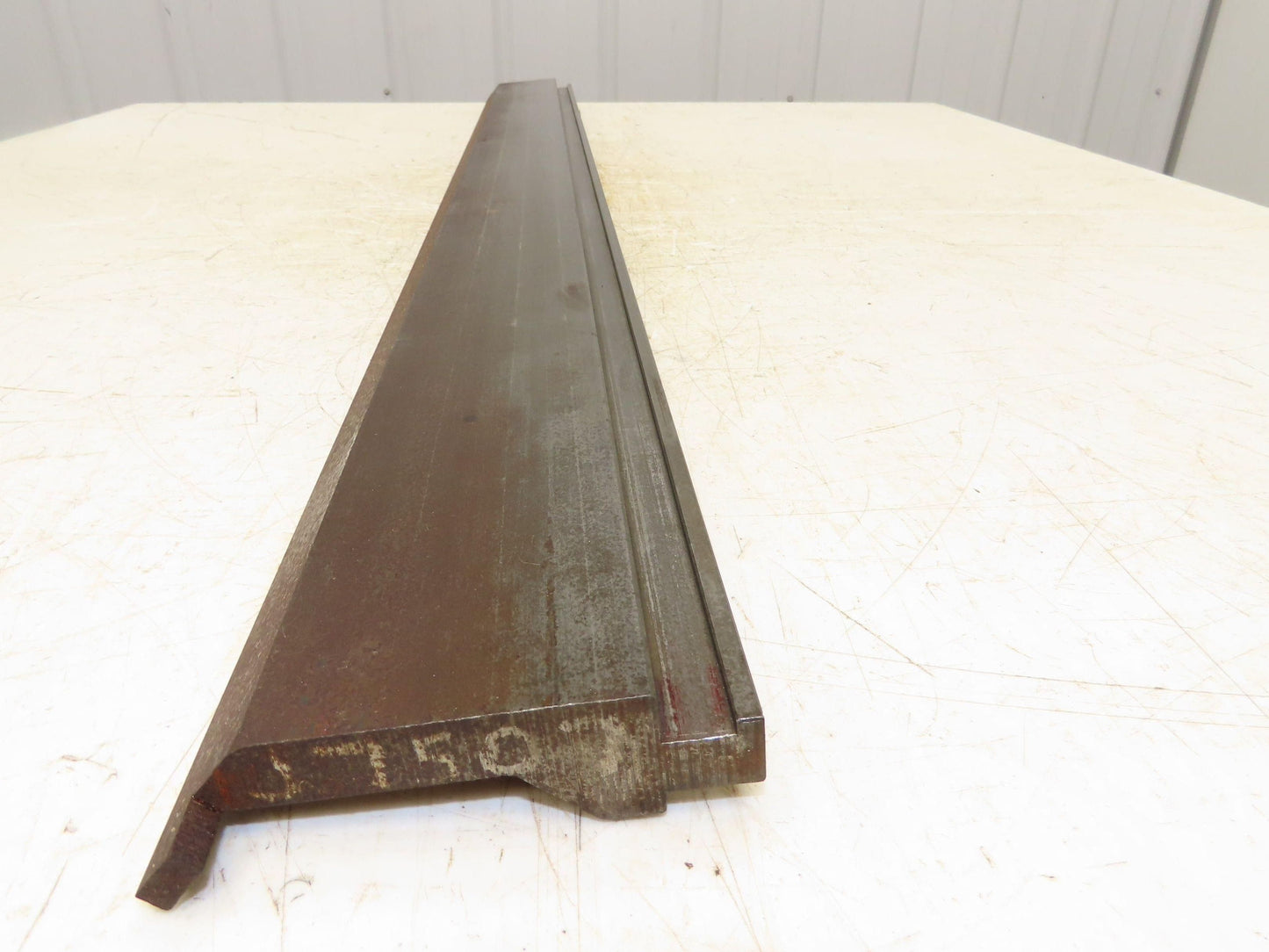 Press Brake Gooseneck Punch Die 46-3/4" L 90° V 1/4" Finger 3-5/8" H Safety Tang