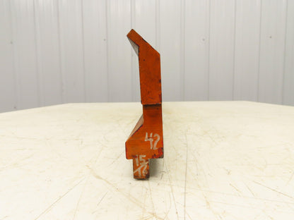 Press Brake Gooseneck Punch Die 43" Long 90° V 1/4" Finger 3-3/4" H