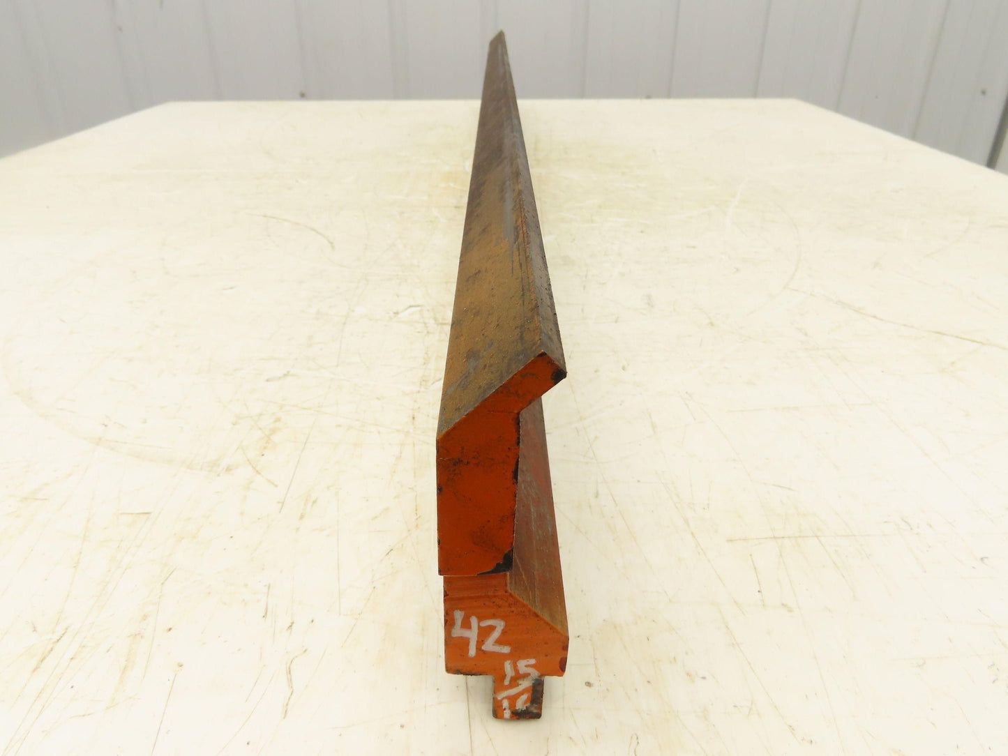 Press Brake Gooseneck Punch Die 43" Long 90° V 1/4" Finger 3-3/4" H