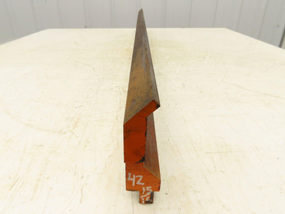 Press Brake Gooseneck Punch Die 43" Long 90° V 1/4" Finger 3-3/4" H