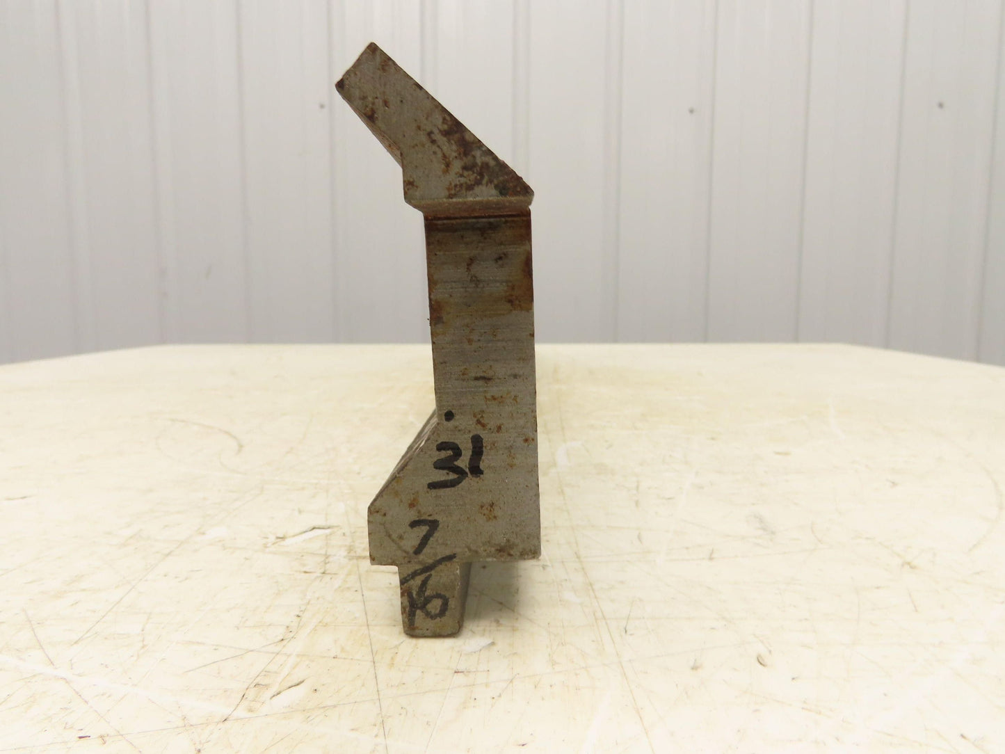 Press Brake Gooseneck Punch Die 31-1/2" Long 90° V 3/8" Finger 3-3/4" H
