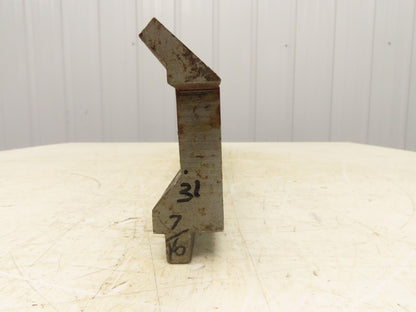 Press Brake Gooseneck Punch Die 31-1/2" Long 90° V 3/8" Finger 3-3/4" H