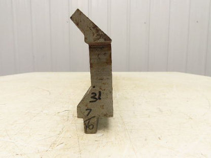 Press Brake Gooseneck Punch Die 31-1/2" Long 90° V 3/8" Finger 3-3/4" H