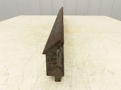 Press Brake Gooseneck Punch Die 31-1/2" Long 90° V 3/8" Finger 3-3/4" H