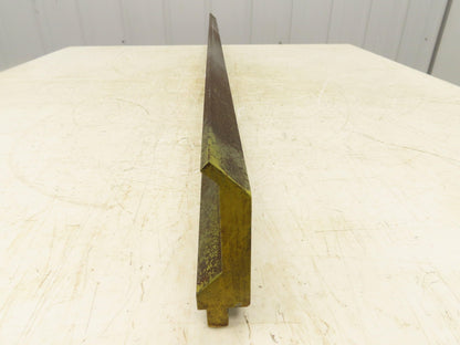 Press Brake Gooseneck Punch Die 45-9/16" Long 90° V 1/4" Finger 3-3/4" H