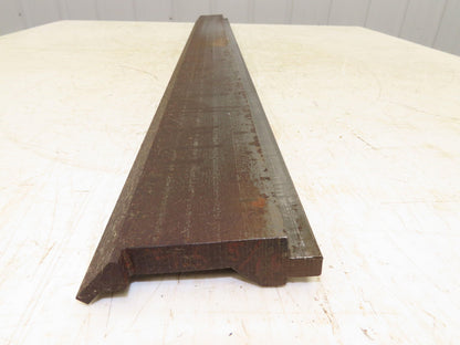 Press Brake Gooseneck Punch Die 45-1/4" Long 90° V 1/4" Finger 3-3/4" H