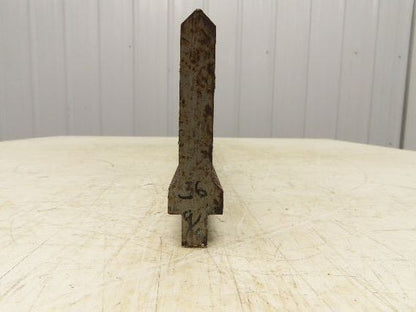 Press Brake Punch Die 36-5/8" Long 90° V 5/8" W 3-3/4" H 1/2" Tang