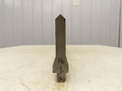 Press Brake Punch Die 36-5/8" Long 90° V 5/8" W 3-3/4" H 1/2" Tang