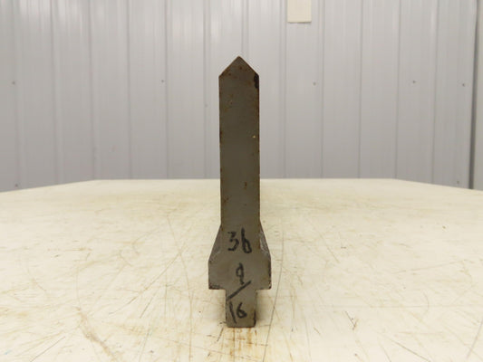Press Brake Punch Die 36-5/8" Long 90° V 5/8" W 3-3/4" H 1/2" Tang