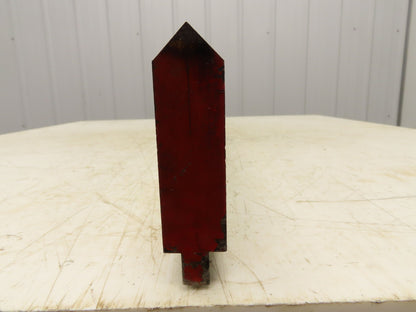 Press Brake Punch Die 49-1/16" Long 90° V 1-3/32" W 3-11/16" H 1/2" Tang