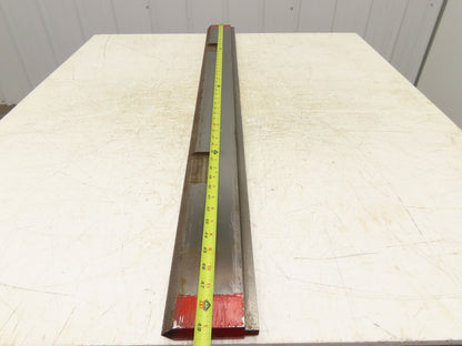 Press Brake Punch Die 49-1/16" Long 90° V 1-3/32" W 3-11/16" H 1/2" Tang