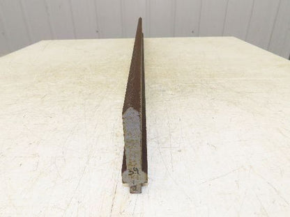 Press Brake Punch Die 39-1/2" Long 90° V 5/8" W 3-3/4" H 1/2" Tang