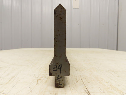 Press Brake Punch Die 39-1/2" Long 90° V 5/8" W 3-3/4" H 1/2" Tang