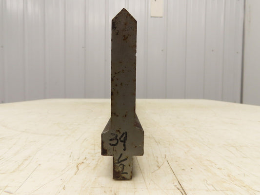 Press Brake Punch Die 39-1/2" Long 90° V 5/8" W 3-3/4" H 1/2" Tang