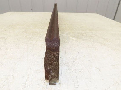 Press Brake Die 32-1/4" Long 90° V 3/8" W 3/16" D31-3/4" H 1/2" Tang