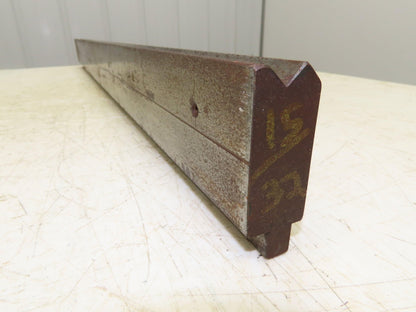 Press Brake Die 41" Long 90° Offset Z Bend 9/16" W 1/4" D 2-13/16" H