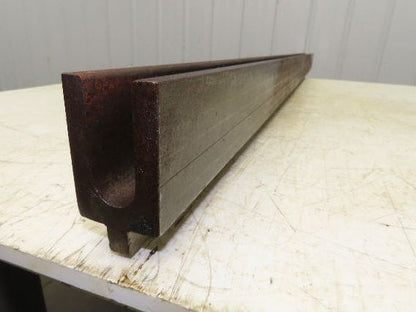Press Brake Die 61" Long 1" U 2" W 2-1/2" D 3" H 1/2" Tang