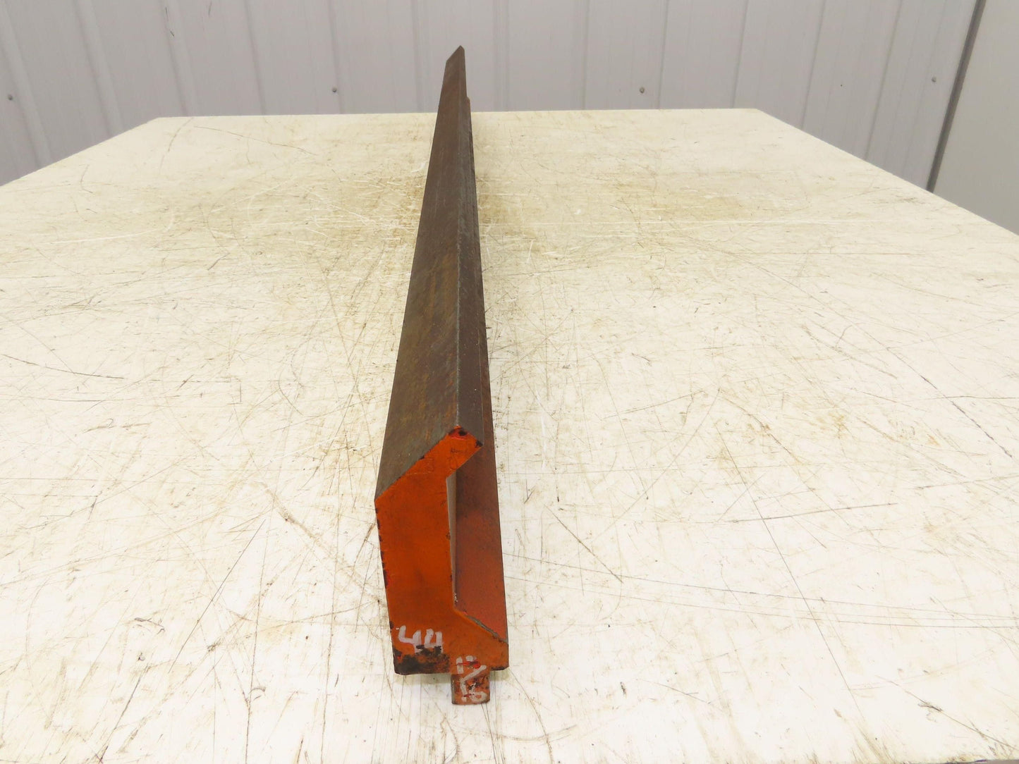 Press Brake Gooseneck Punch Die 44-11/16" Long 90° V 3/8" Finger 3-3/4" H