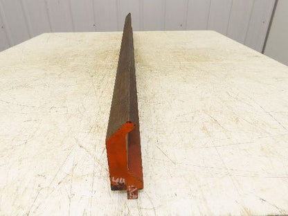 Press Brake Gooseneck Punch Die 44-11/16" Long 90° V 3/8" Finger 3-3/4" H