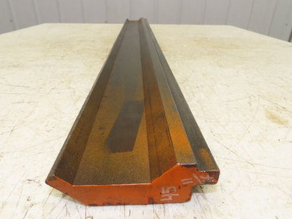 Press Brake Gooseneck Punch Die 45-11/16" Long 90° V 3/8" Finger 3-3/4" H
