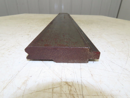 Press Brake Die 35-15/16" Long 90° V 5/16" W 3/16" D 3-3/4" H 1/2" Tang