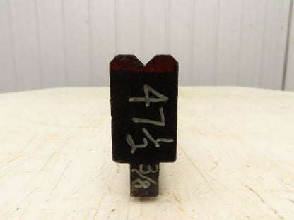 Press Brake Die 47-1/2" Long 90° V 3/8" W 3/16" D 1-3/4" H 1/2" Tang