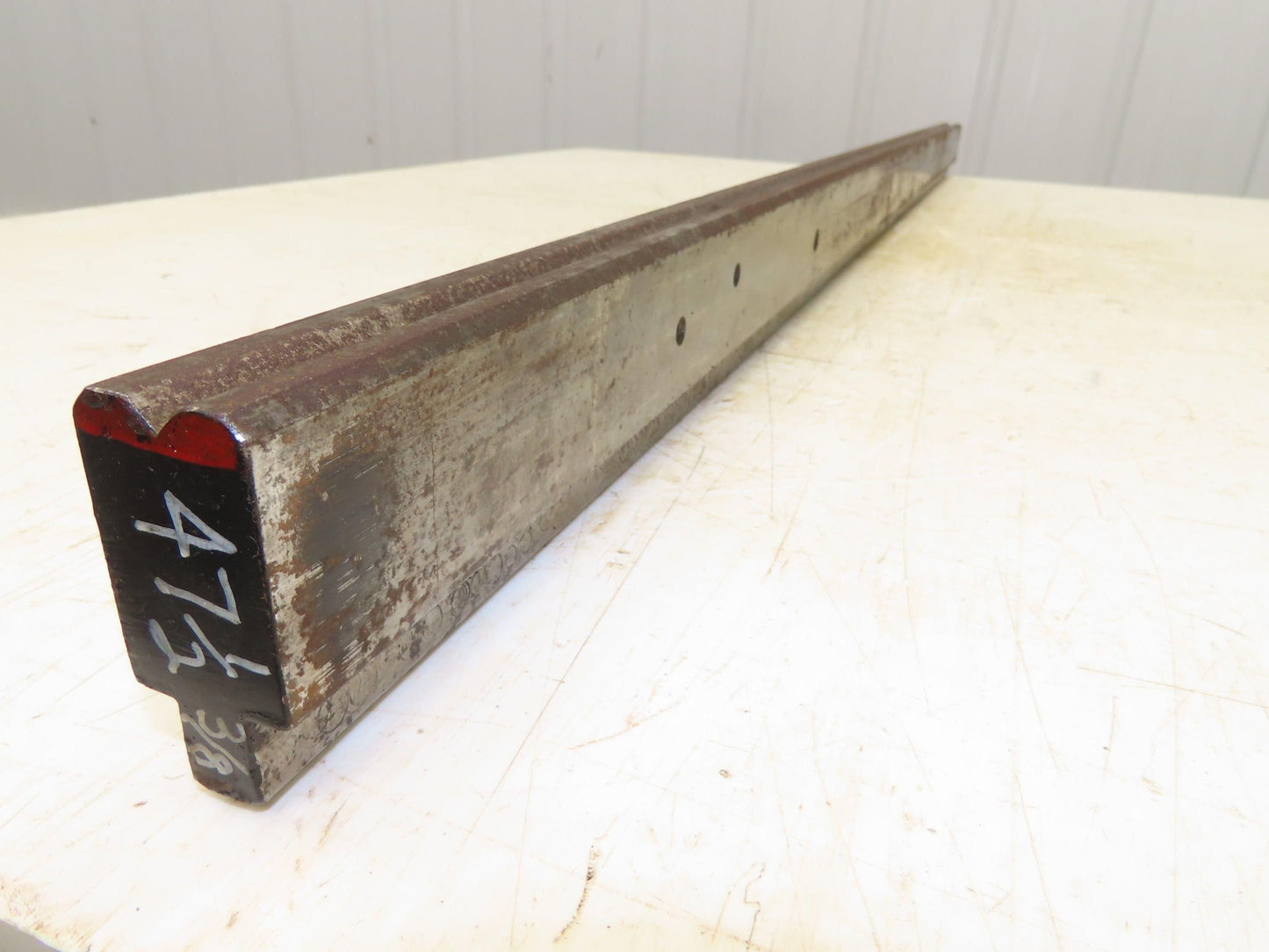 Press Brake Die 47-1/2" Long 90° V 3/8" W 3/16" D 1-3/4" H 1/2" Tang