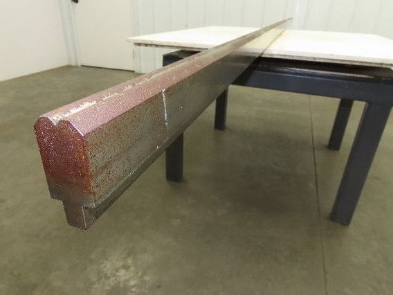 Press Brake Die 122" Long 90° V 1/4" W 1/8" D 1-3/4" H 1/2" Tang