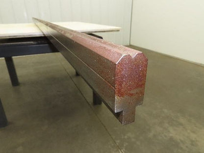 Press Brake Die 122" Long 90° V 1/4" W 1/8" D 1-3/4" H 1/2" Tang