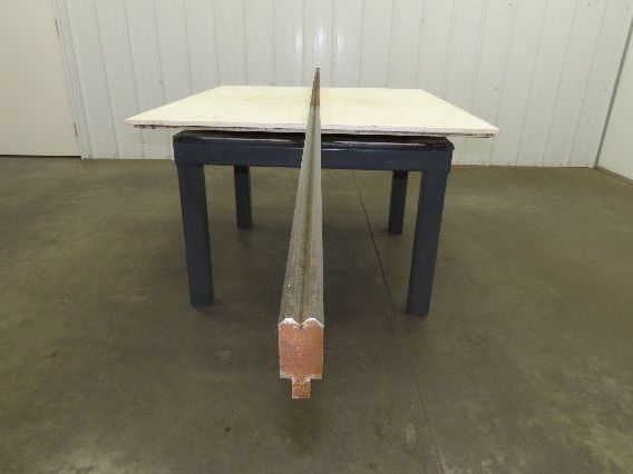 Press Brake Die 122" Long 90° V 3/8" W 5/32" D 1-3/4" H 1/2" Tang