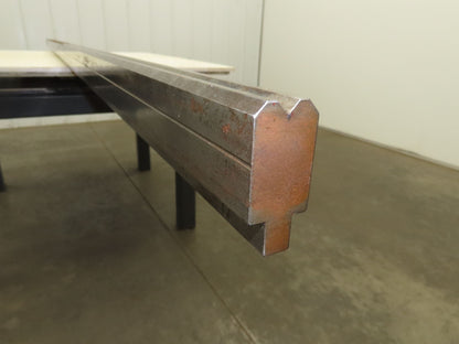 Press Brake Die 122" Long 90° V 3/8" W 5/32" D 1-3/4" H 1/2" Tang