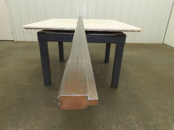 Press Brake Die 122" Long 90° V 3/8" W 5/32" D 1-3/4" H 1/2" Tang