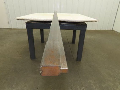 Press Brake Die 122" Long 90° V 3/8" W 5/32" D 1-3/4" H 1/2" Tang