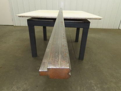 Press Brake Die 122" Long 90° V 3/8" W 5/32" D 1-3/4" H 1/2" Tang