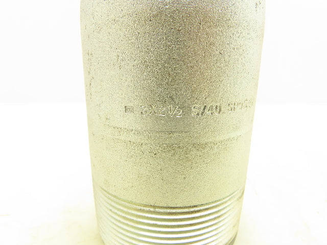 Sch 40 Galvanized Steel Concentric Reducer 3"x 2-1/2" NPT Threaded Pipe Fitting